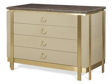 ARTORIA - Lacquered wooden and marble chest of drawers by JOSÉ LEITE DE CASTRO - view 2